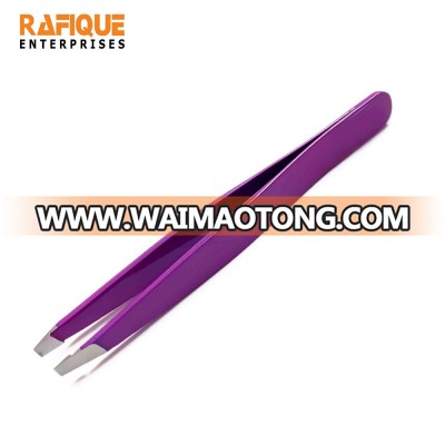 CE Approved Professional Cosmetic Tweezers with Beautiful Color Range / Eyebrow Tweezers