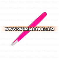 Pink Color Slanted Points Best Grip Eyebrow Tweezers from Rafique Enterprises Pakistan