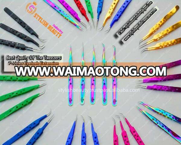 Wonderfull Quality is 7 Holes eyelash extension Tweezers , stylish Tweezers From stylish Beauty industry